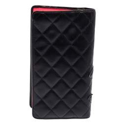 مملوكة مسبقًا Chanel Black Quilted Leather CC Cambon Wallet