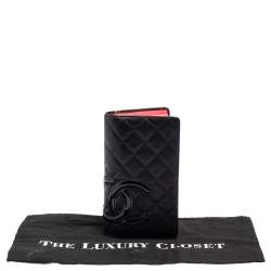 مملوكة مسبقًا Chanel Black Quilted Leather CC Cambon Wallet