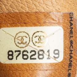 Pre Owned حقيبة كلتش شانيل حقيبة يد صغيرة لاكس جلد بيج