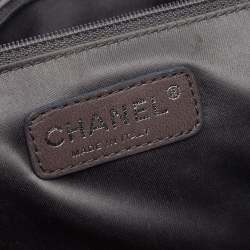 مملوكة مسبقًا حقيبة شانيل ايس كيوب إصدار محدود جلد وفينيل فضي ذات قلاب 