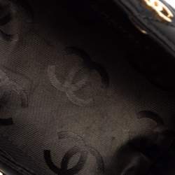 مملوكة مسبقًا Chanel Black Quilted Satin Mini Barrel Bag 