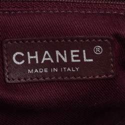 Pre Owned Chanel Dark Brown Caviar Leather Single Flap Bag