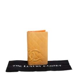مملوكة مسبقًا Chanel Beige Quilted Leather CC Cambon Wallet