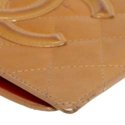 مملوكة مسبقًا Chanel Beige Quilted Leather CC Cambon Wallet