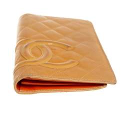 مملوكة مسبقًا Chanel Beige Quilted Leather CC Cambon Wallet