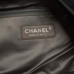 Pre Owned Chanel Black Satin 2.55 Reissue Ribbon Shoulder Bag