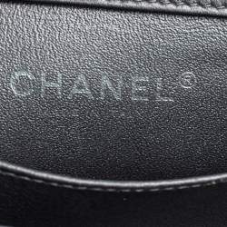 مملوكة مسبقًا Chanel Metallic Dark Grey Quilted Leather Mini CC Flap Bag 