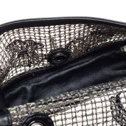 مملوكة مسبقًا حقيبة كروس شانيل ميني باترفلاي جلد أسود مبطن