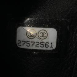Pre Owned Chanel Black Caviar Leather Top Handle Bag