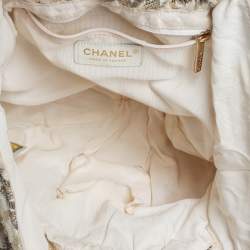 Pre Owned Chanel Multicolor Tweed CC Boucle Knitting Bag