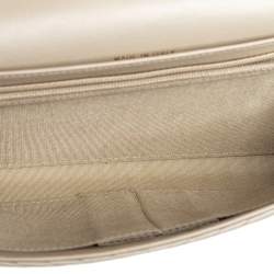 Pre Owned محفظة شانيل بوي جلد مبطن أخضر موس بسلسلة