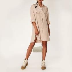 Pre Owned محفظة شانيل بوي جلد مبطن أخضر موس بسلسلة