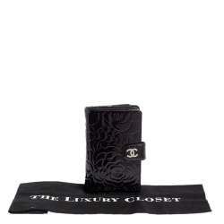 Pre Owned محفظة شانيل جيب سحاب L جلد كاميليا وردية