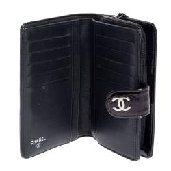 Pre Owned محفظة شانيل جيب سحاب L جلد كاميليا وردية