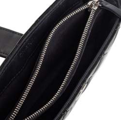 Pre Owned Chanel Black Quilted Patent Leather CC Phone Pouch