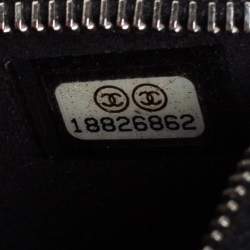 Pre Owned Chanel Black Quilted Patent Leather CC Phone Pouch