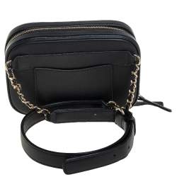 Pre Owned Chanel Black Leather CC Mania Waist Bag