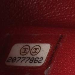 Pre Owned Chanel Red Quilted Jersey Jumbo Classic Double Flap Bag