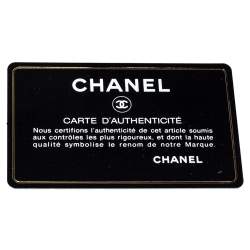 Pre Owned Chanel Black Patent Leather Trousse Maquil Wallet