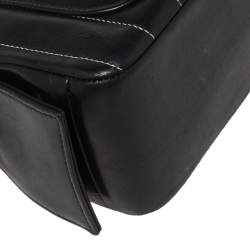 Pre Owned Chanel Black Vertical Quilted Leather Mademoiselle Camera Bag