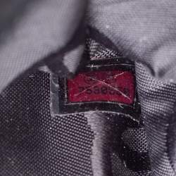 Pre Owned Chanel Black Chocolate Bar Quilted Foldover Clutch