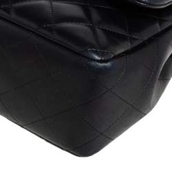 مملوكة مسبقًا Chanel Black Quilted Leather Jumbo Classic Double Flap Bag