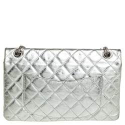 مملوكة مسبقًا Chanel Silver Quilted Leather Reissue 2.55 Classic 226 Flap Bag