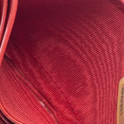 مملوكة مسبقًا Chanel Red Quilted Leather Classic Vintage Card Holder