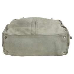 Pre Owned حقيبة ساتشل بوكيت سي سي جلد نوبوك أخضر فاتح مبطن