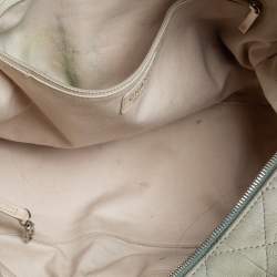 Pre Owned حقيبة ساتشل بوكيت سي سي جلد نوبوك أخضر فاتح مبطن