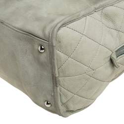 Pre Owned حقيبة ساتشل بوكيت سي سي جلد نوبوك أخضر فاتح مبطن