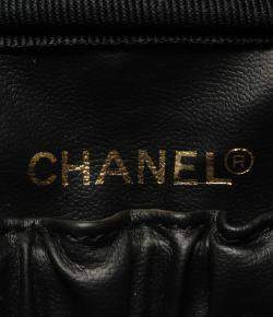 Pre Owned Chanel Black Leather Vanity Bag
