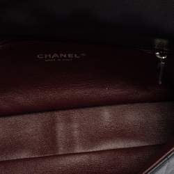 Pre Owned Chanel Black Quilted Leather Medium Single Flap Bag