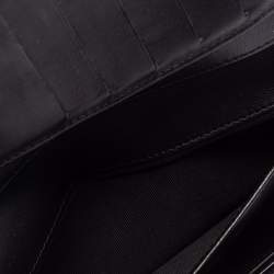 مملوكة مسبقًا Chanel Black Quilted Perforated Leather Continental Wallet