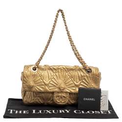 Chanel Gold Quilted Leather Ca D'Oro Flap Bag