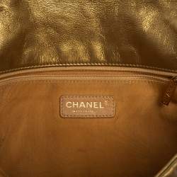 Chanel Gold Quilted Leather Ca D'Oro Flap Bag