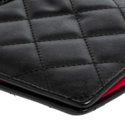 مملوكة مسبقًا Chanel Black Quilted Leather Cambon Ligne Yen Long Wallet