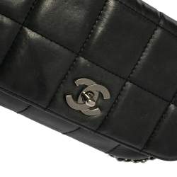 مملوكة مسبقًا Chanel Navy Blue Square Quilted Leather Multi Chain Flap Bag