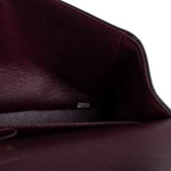 Pre Owned حقيبة شانيل كلاسيك جامبو جلد كافيار مبطن أسود بقلاب مزدوج 