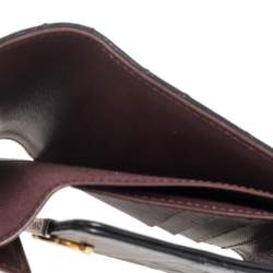 Pre Owned Chanel Black Quilted Leather CC Trifold Wallet