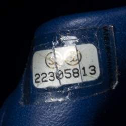 Pre Owned Chanel Blue Python Large Coco Top Handle Bag