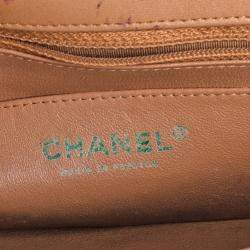 Pre Owned Chanel Beige Quilted Leather New Mini Classic Flap Bag