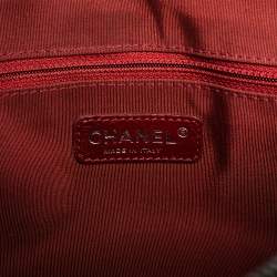 Pre Owned Chanel Black Perforated Leather And Mesh Shoulder Bag