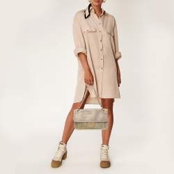 Pre Owned Chanel Gold Perforated Leather Timeless Shoulder Bag