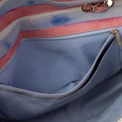 Pre Owned حقيبة شانيل جامبو كلاسيك جلد كولوراما متعددة الألوان بقلاب