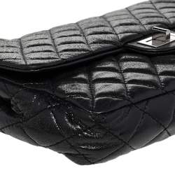 Pre Owned Chanel Black Quilted Leather Reissue Chain Clutch Bag