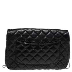 Pre Owned Chanel Black Quilted Leather Reissue Chain Clutch Bag