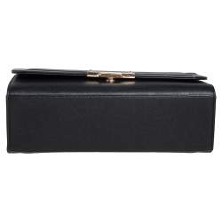 مملوكة مسبقًا Chanel Black Leather Large Label Click Flap Bag