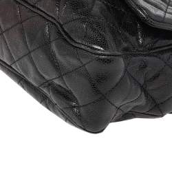 مملوكة مسبقًا حقيبة شانيل "إيزي" قلاب جلد كافيار أزرق ميتاليك