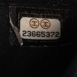 Chanel Black Quilted Lambskin Leather Small Boy Wallet